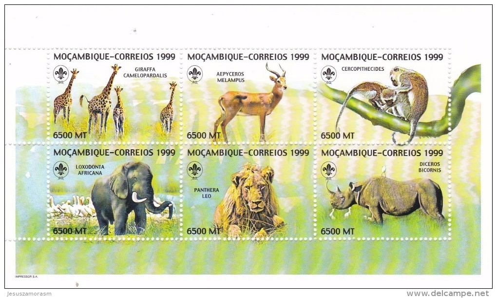 Mozambique Nº 1384 Al 1389 - Mozambique