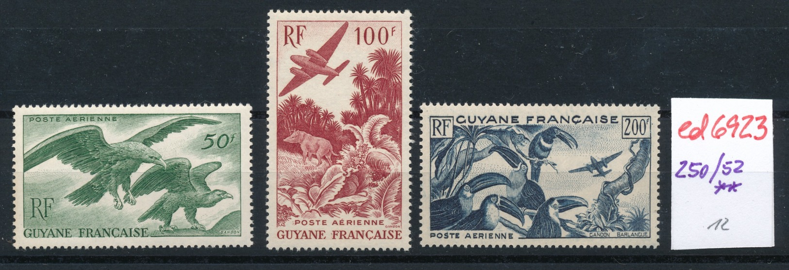 Franz.-Guyana  250-52  **   (ed6923  ) Siehe Scan - Unused Stamps