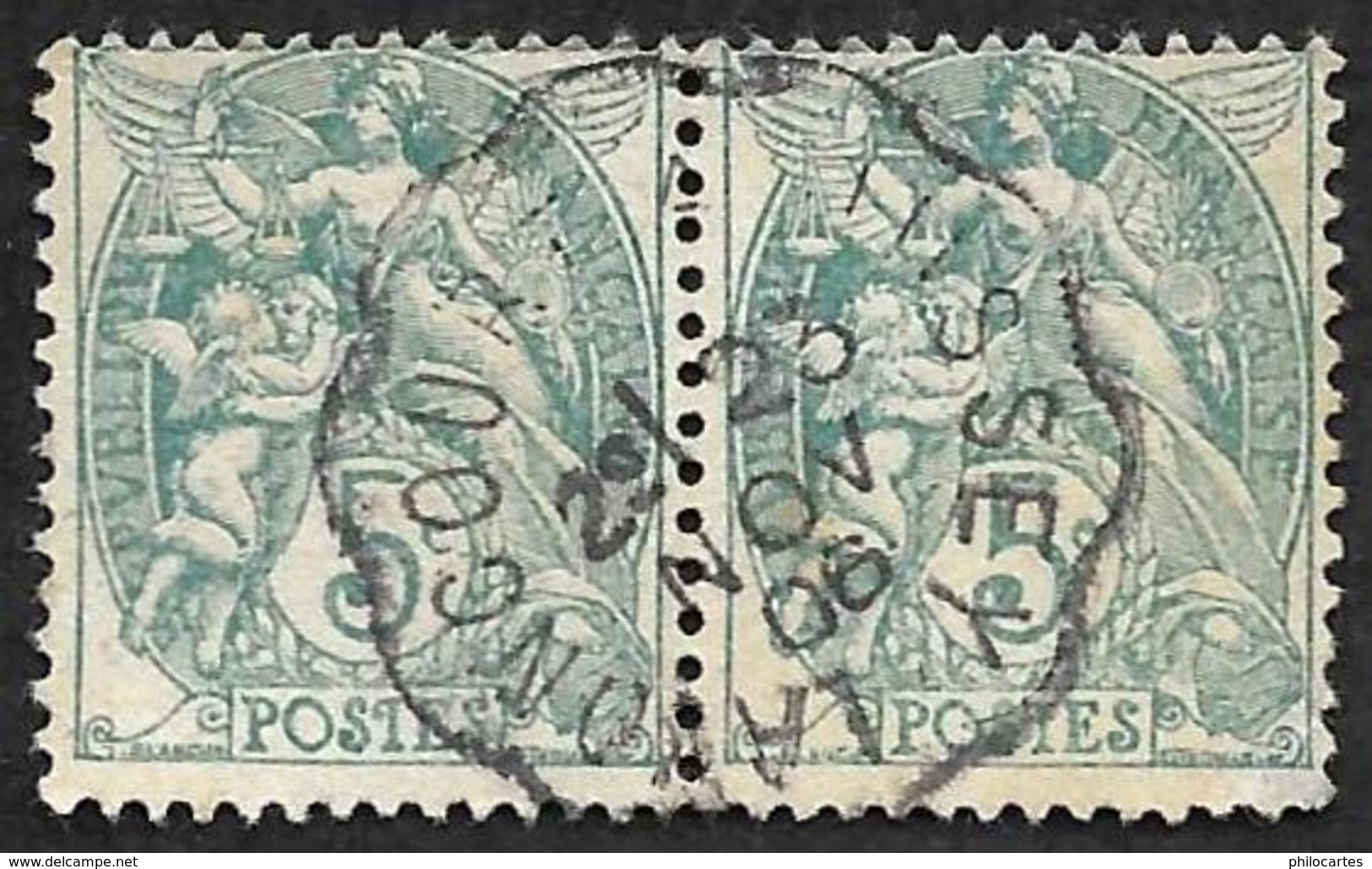 FRANCE  1900  -  Y&T  111 -  Type Blanc - Cachet Ambulant - 1900-29 Blanc