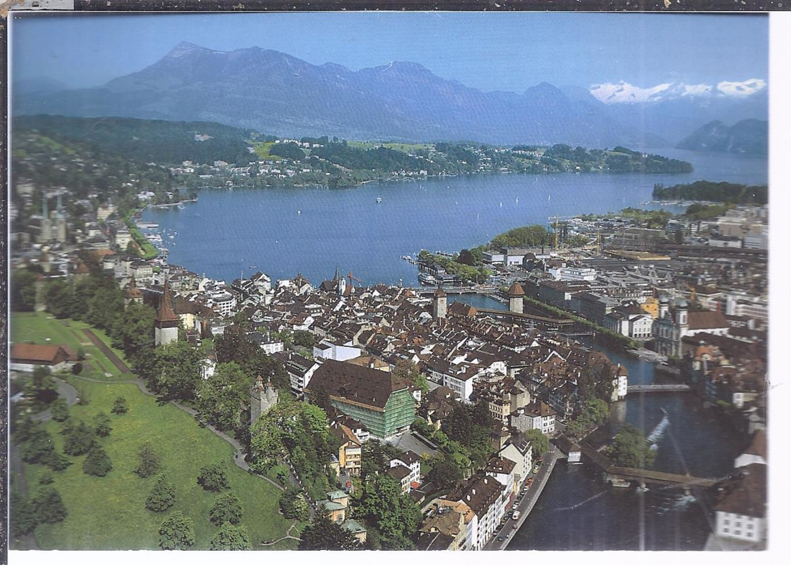 AK-3499-026  -  Luzern - Altstadt Mit Reuss Und Alpenpanorama - Luzern