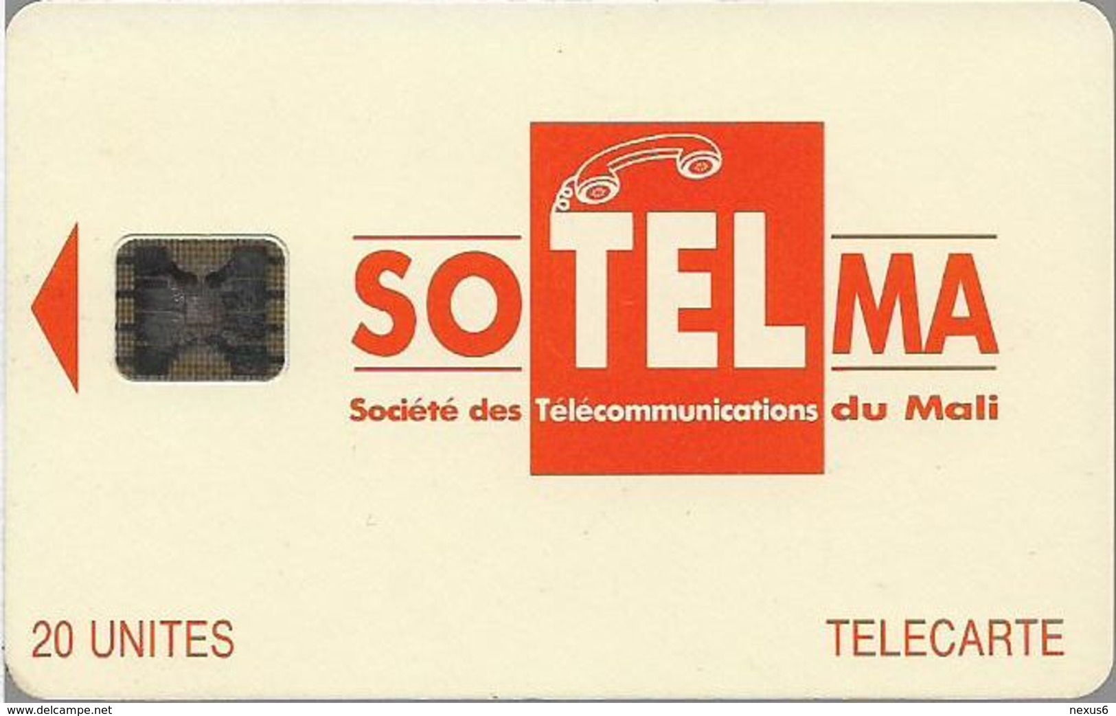 Mali - SoTelMa - Orange Logo, Cn. C3C000688, SC5 Iso, 06.1994, 20U, Used - Malí