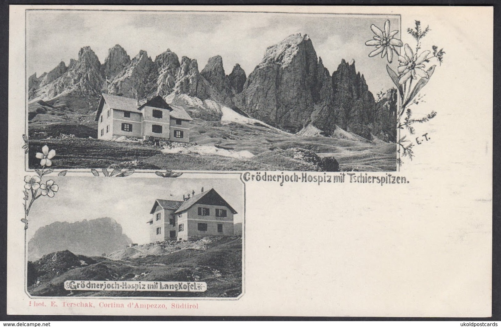 Italia  -  GRODNERJOCH,  Hospiz Mit Tschierspitzen - Bolzano