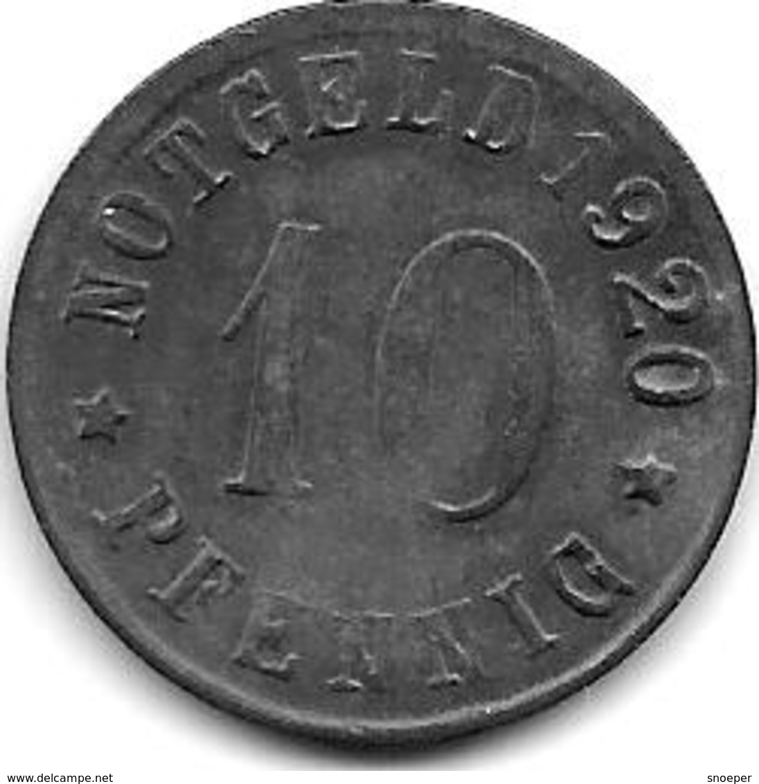 *notgeld  Olpe 10 Pfennig  1920 Zn  409.1 - Other & Unclassified