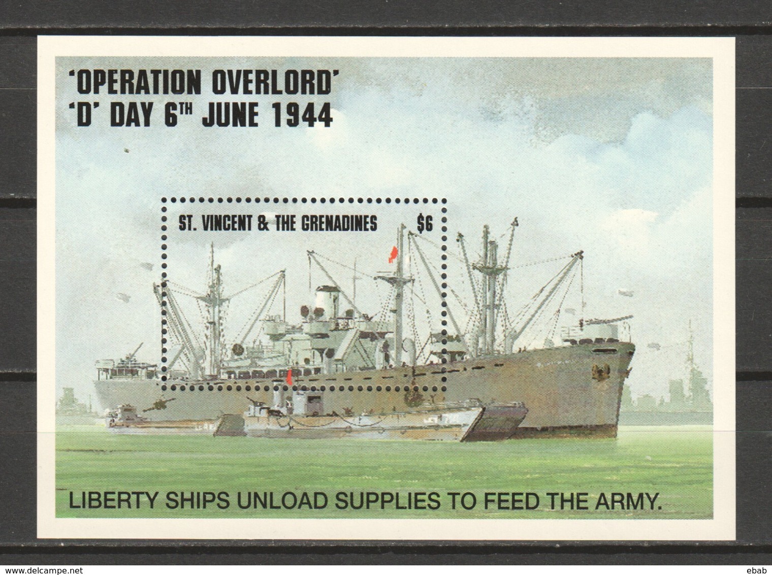 St Vincent Grenadines 1994 Mi Block 319 MNH WORLD WAR 2 - SHIPS - Boten