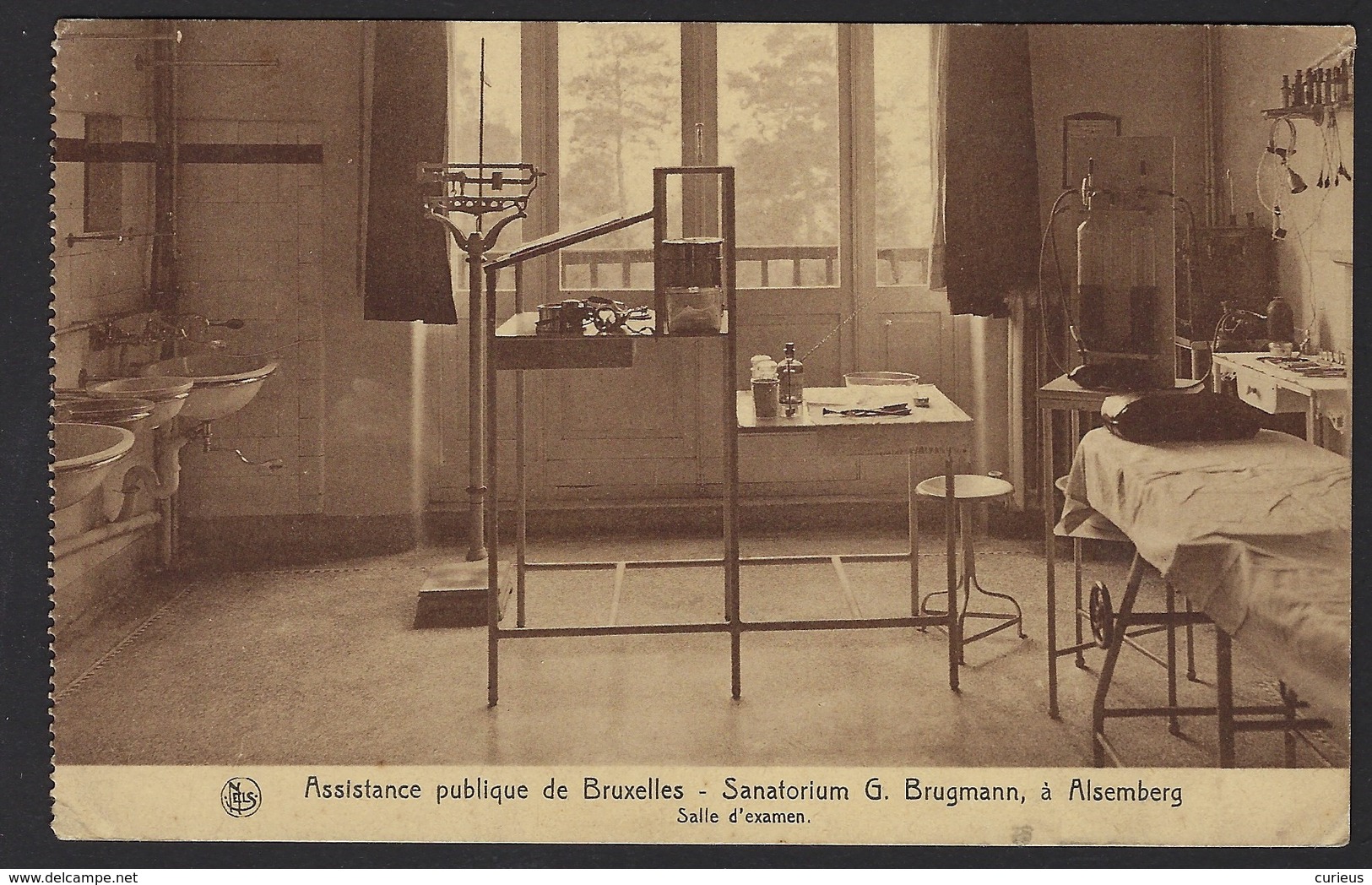 ASSISTANCE PUBLIQUE DE BRUXELLES * SANATORIUM G. BRUGMANN A ALSEMBERG * SALLE D'EXAMEN * 1932 - Santé, Hôpitaux