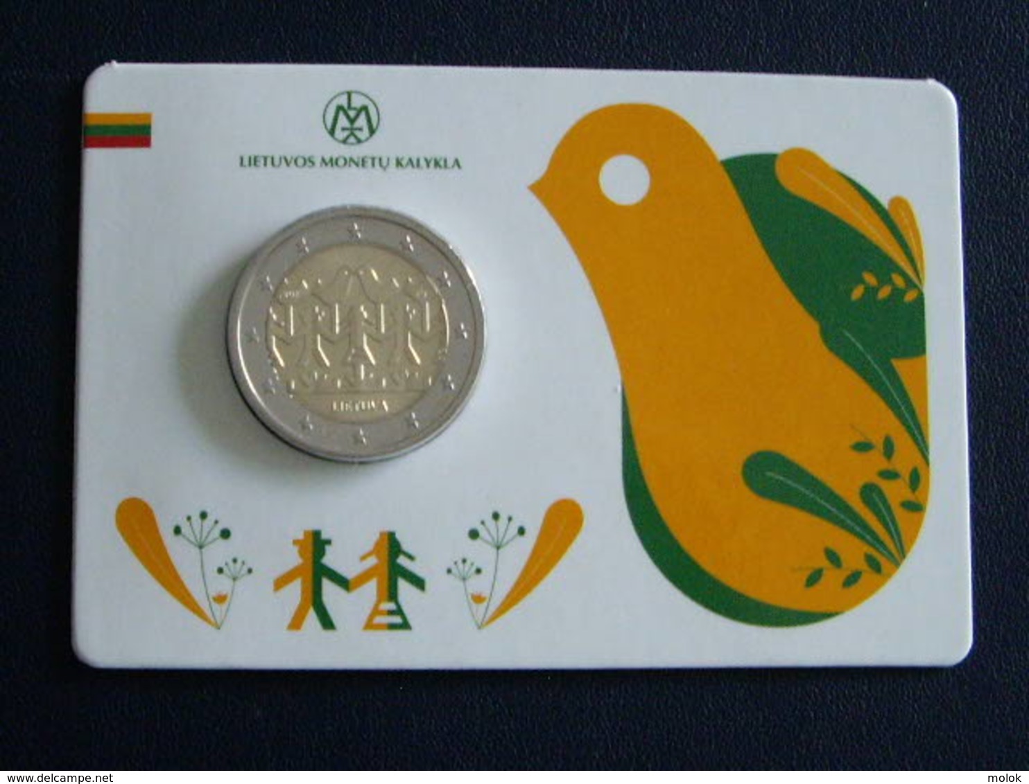 Lituanie Coin Card 2€ 2018 Song And Dance Celebration - Lituania