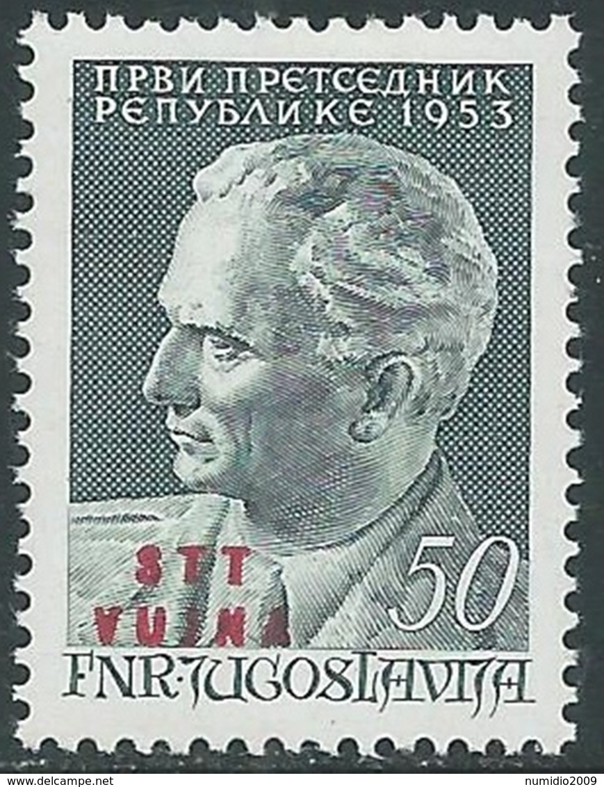 1953 TRIESTE B COMPLEANNO DI TITO MNH ** - RA22-2 - Nuevos