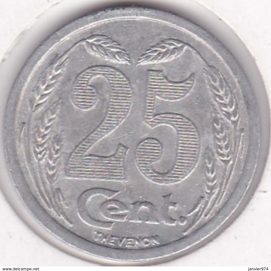 27. Eure. Evreux. Chambre De Commerce. 25 Centimes 1921, En Aluminium - Notgeld