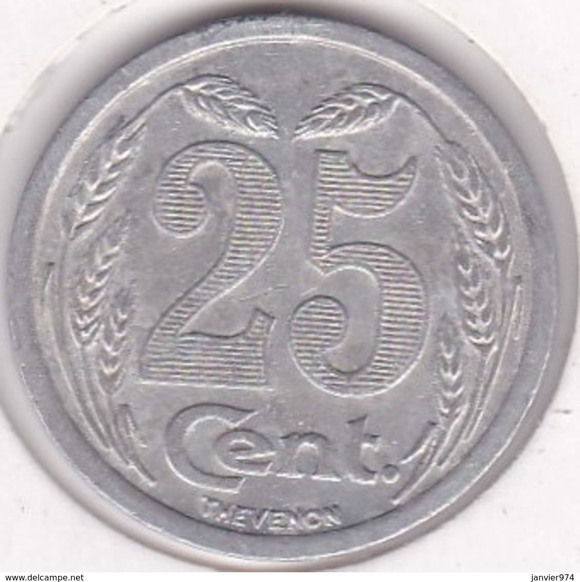 27. Eure. Evreux. Chambre De Commerce. 25 Centimes 1921, En Aluminium - Monétaires / De Nécessité