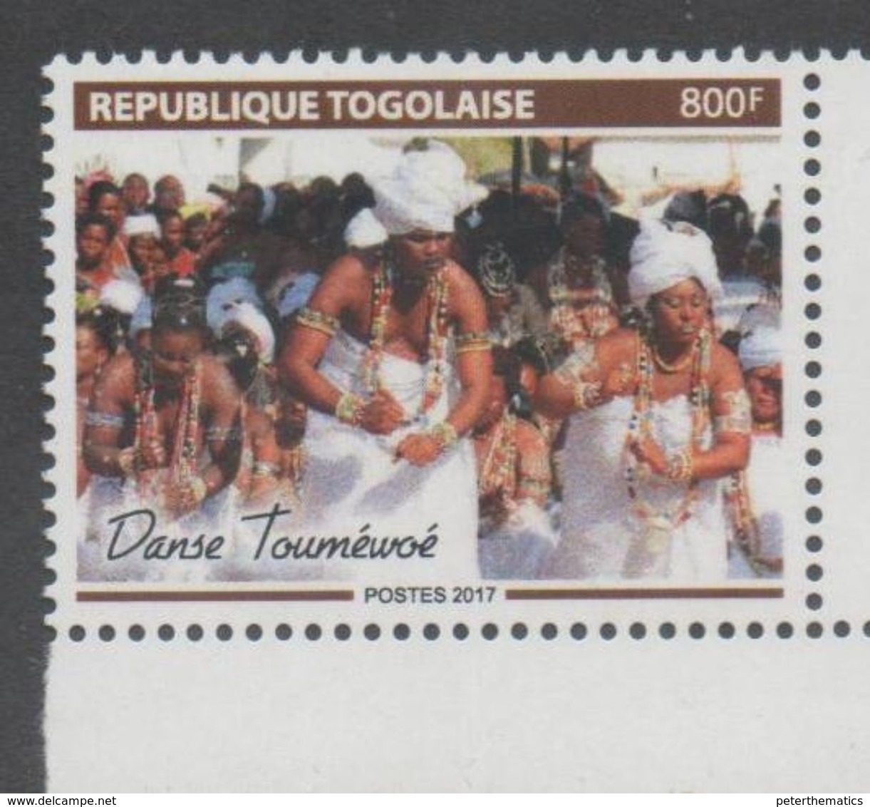 TOGO, 2017, MNH, LOCAL CULTURE, COSTUMES, DANCES, TOUMEWOE DANCE, 1v - Dance