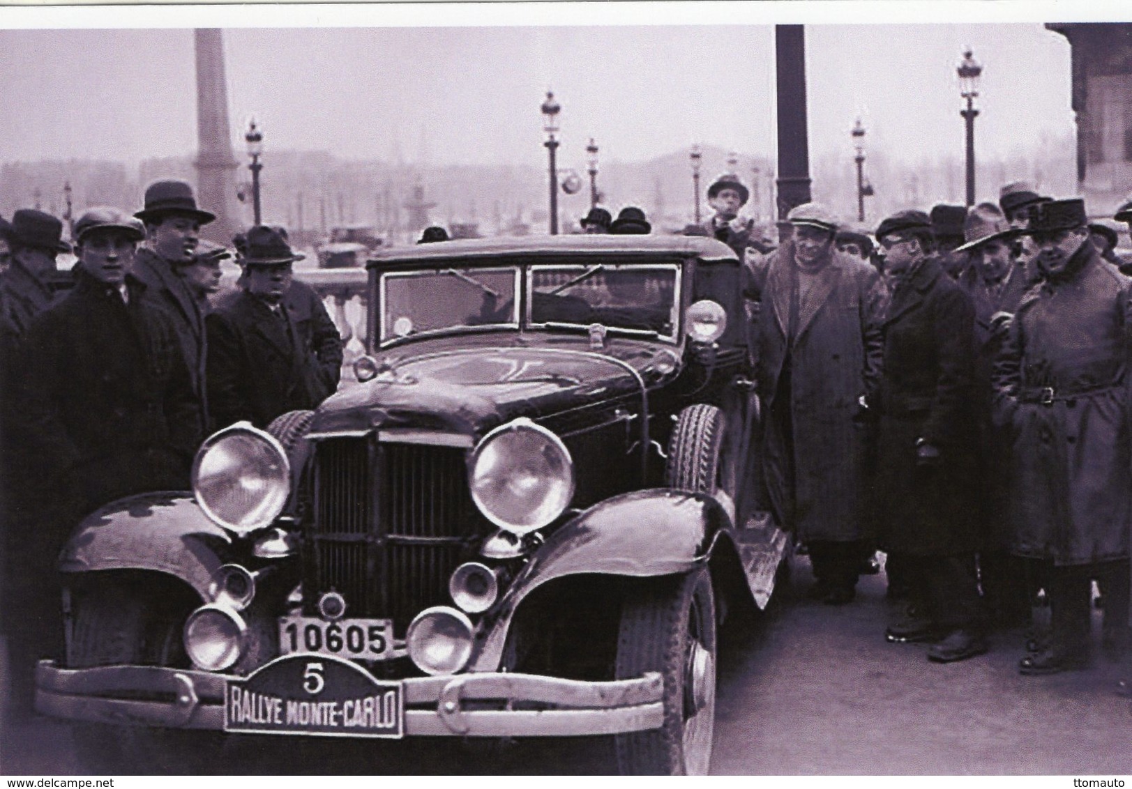 Chrysler Imperial De T.Baron De Montpelier A La Place De La Concorde Avant Le Rallye Monte-Carlo 1933   -  15x10 PHOTO - Rallyes
