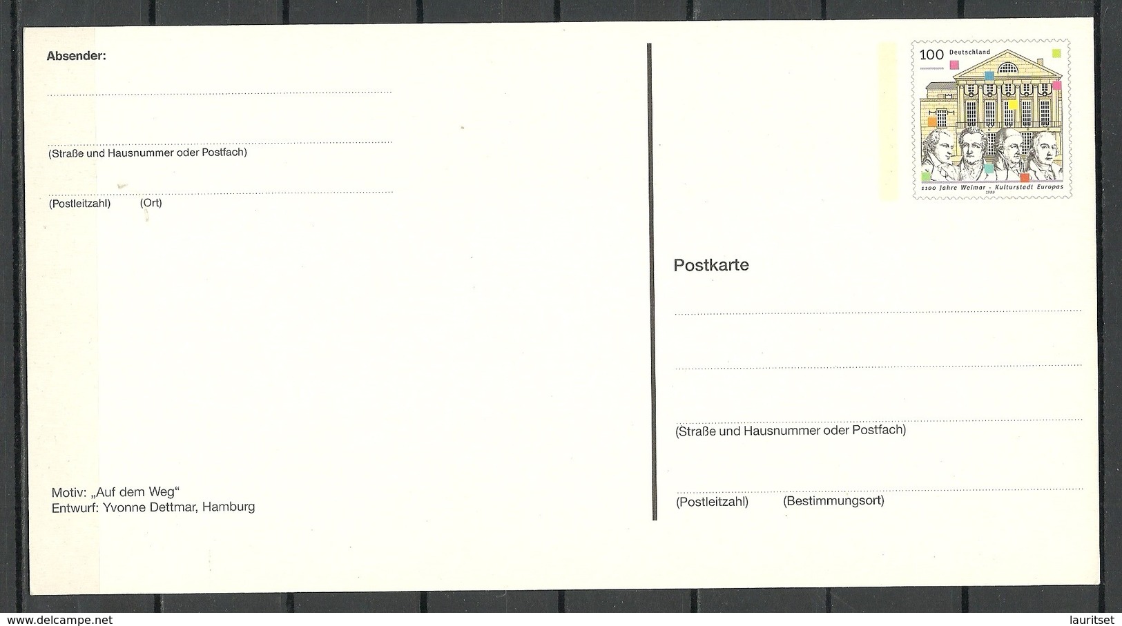 Germany BRD 2000 - 5 pre-stamped Stationery postal cards Michel PSo 59/1 - 59/5 Millennium Jahrtausendwechsel