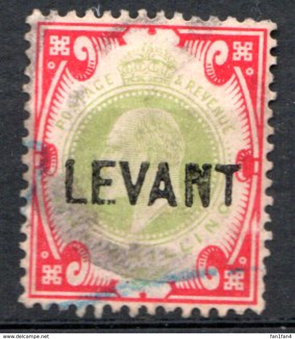 LEVANT - (Bureaux Anglais) - 1905 - N° 21 - 1 S. Rouge Carmin Et Vertt - (Edouard VII) - (Surchargé : LEVANT) - Brits-Levant