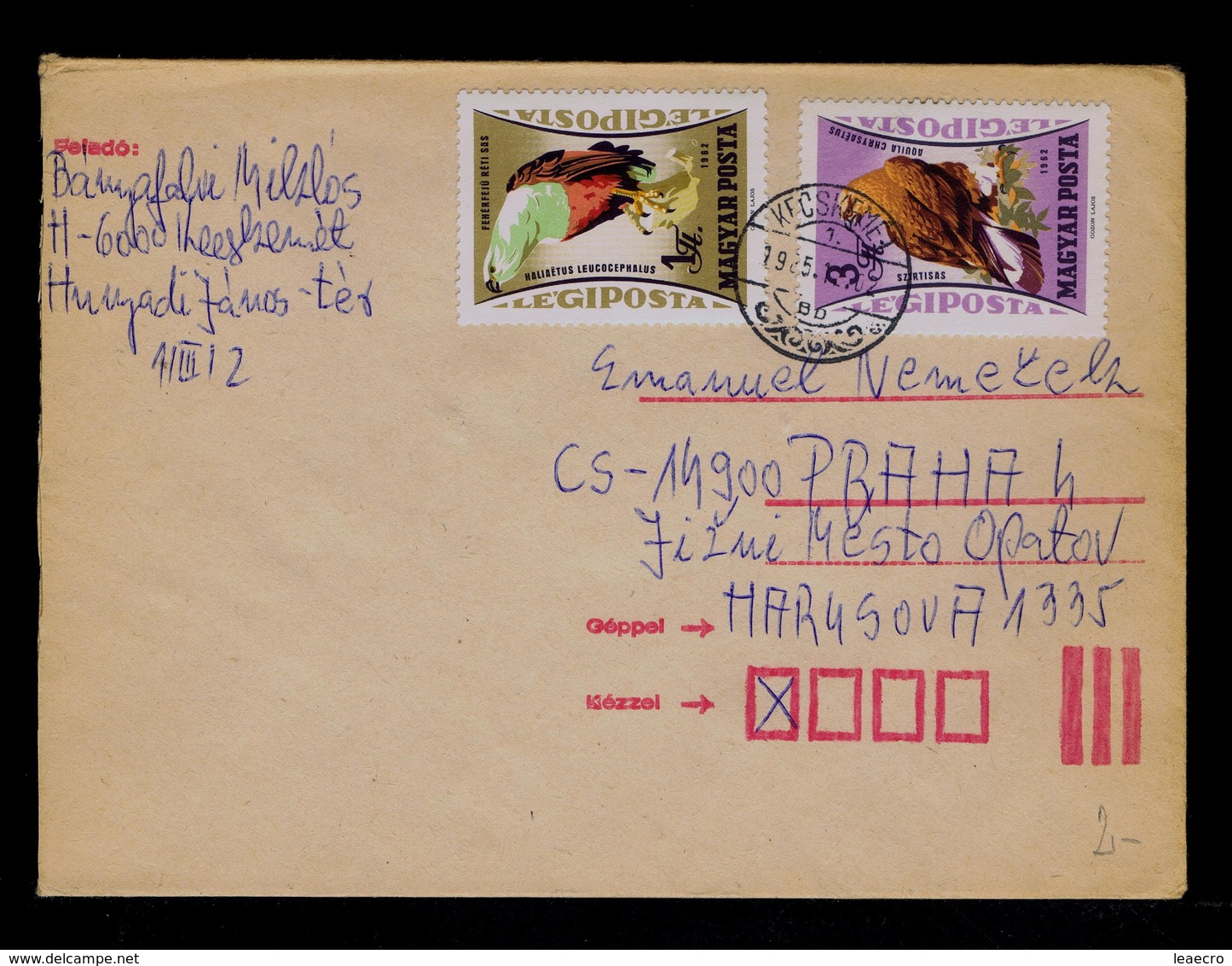 Eagles Aigles Rapaces Diurnes Birds Oiseaux Faune Cover 1962 Gc4147 - Aquile & Rapaci Diurni