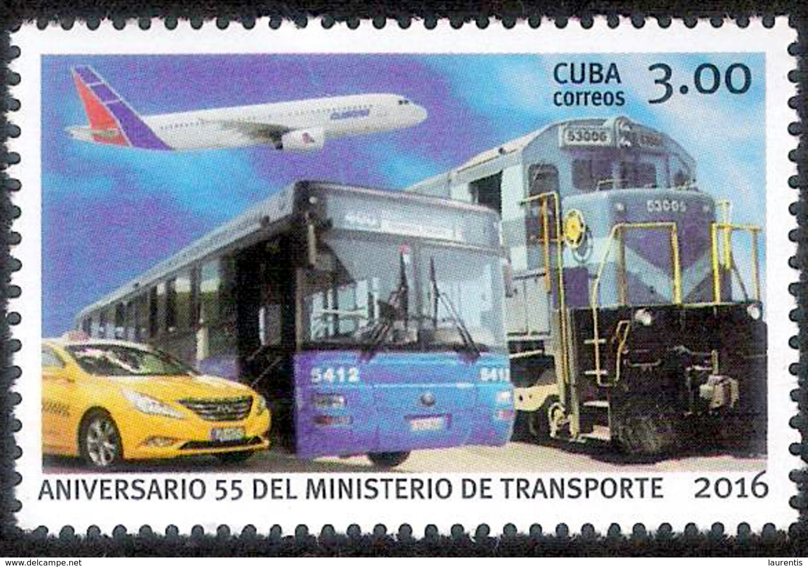 22004  Avions-Trains-Buses-Cars - 2016 - Cb - MNH - 2,75  J15 - Other & Unclassified