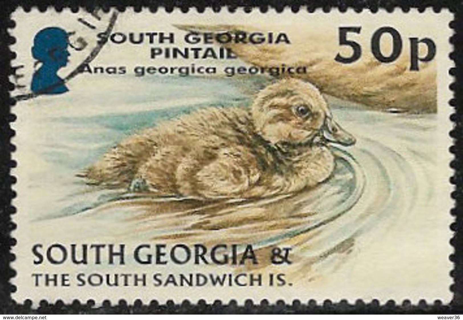 South Georgia And The South Sandwich Islands SG396 2004 Juvenile Fauna 50p Good/fine Used [40/32626/4D] - Géorgie Du Sud