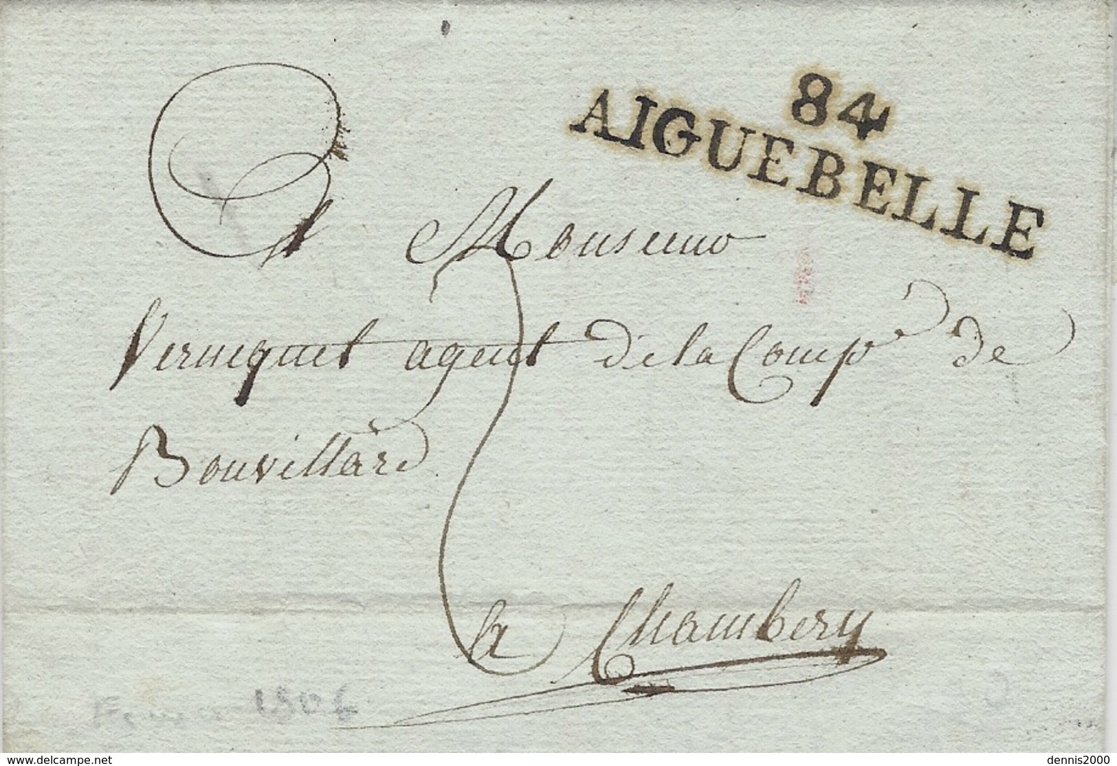 1806- Lettre De 84 / AIGUEBELLE ( Mont-Blanc ) - Otros & Sin Clasificación