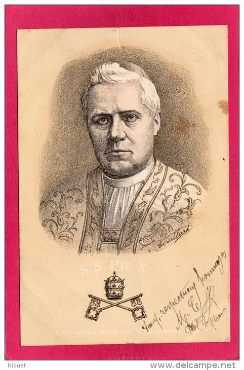 PAPE S. S. Pie X, Précurseur, (Chevalier &amp; Demars, Paris) - Popes