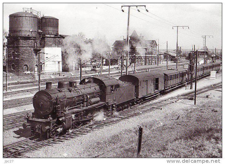 Unique 57 Carte Photo REDING Train En Partance Pour SARREBOURG - Autres & Non Classés