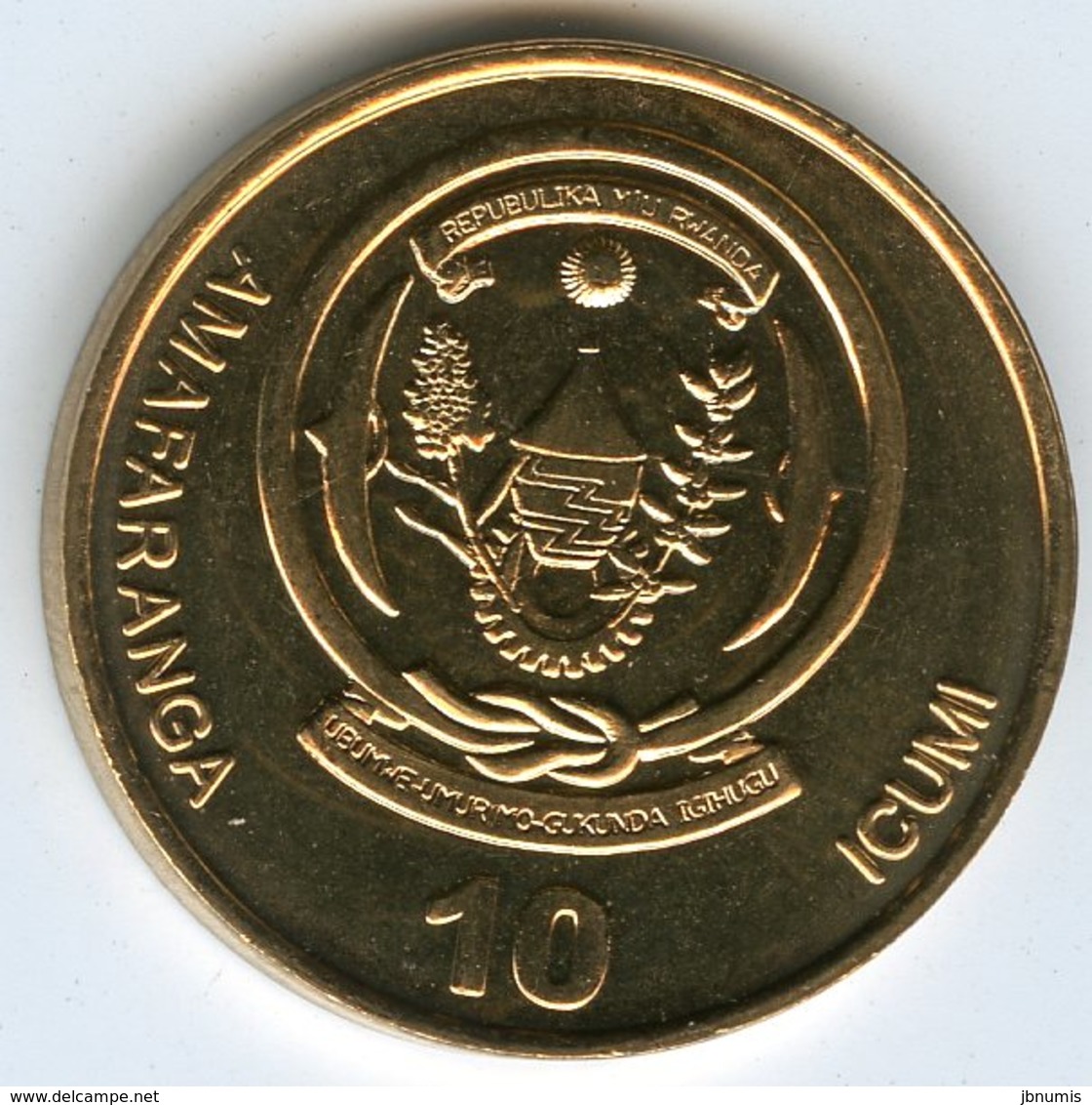 Rwanda 10 Francs 2009 UNC KM 34 - Rwanda