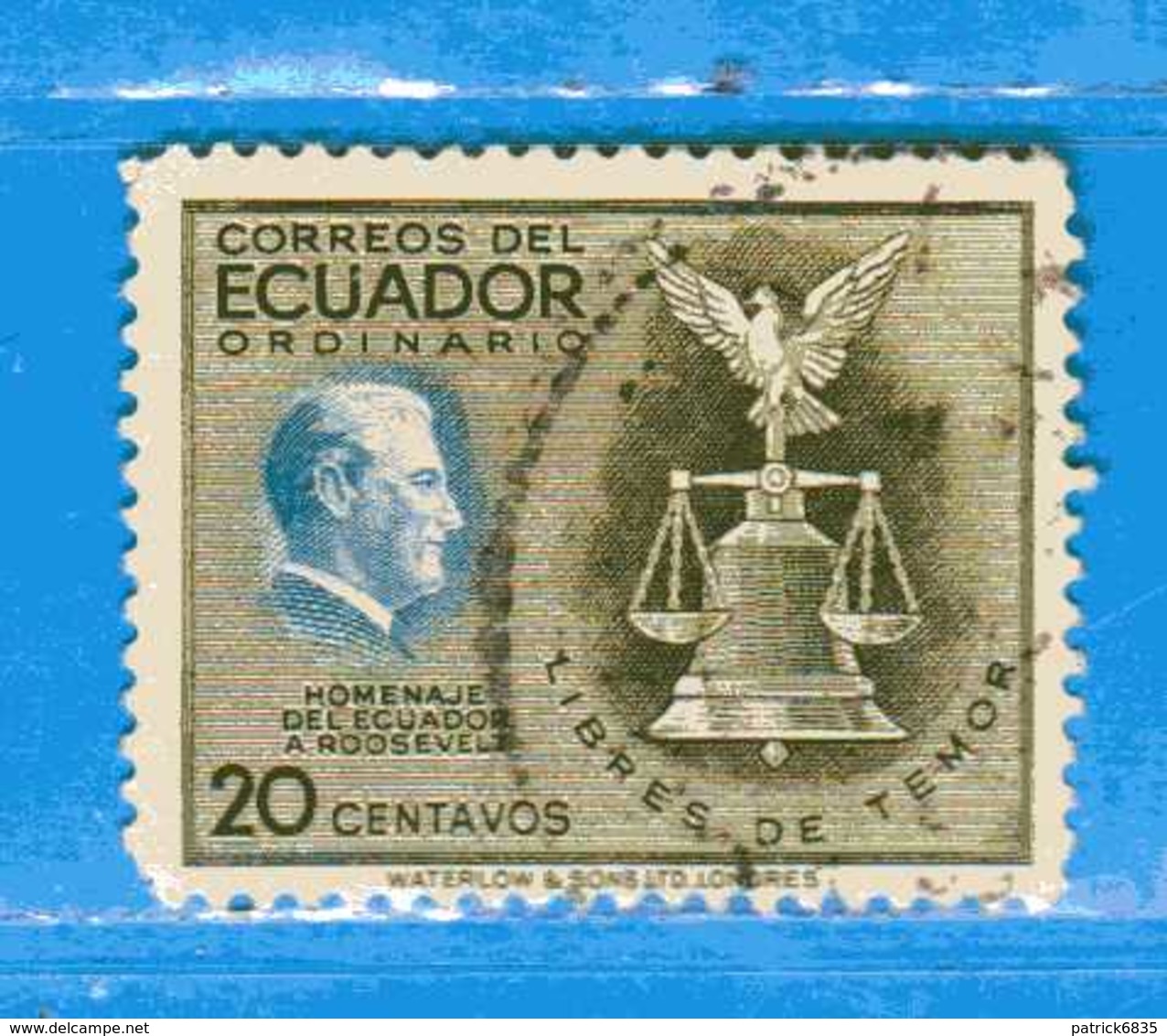 Ecuador °- 1948 - ROOSEVELT.  Yvert. 499  -    . Used. - Ecuador