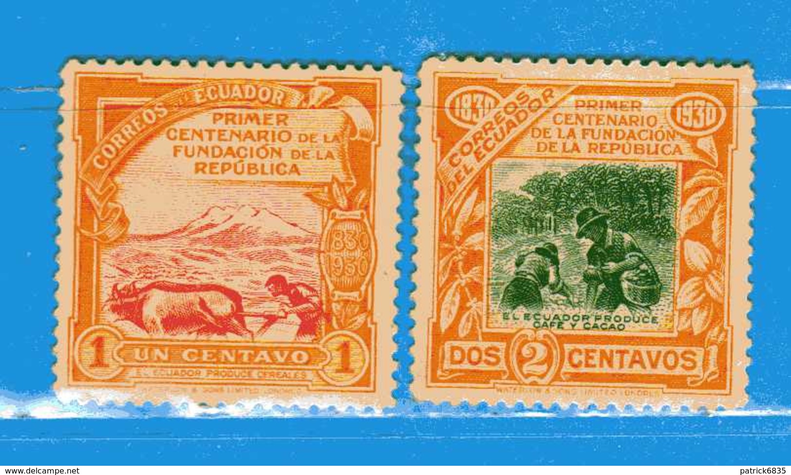 Ecuador *- 1930 - .  Yvert. 285-286  -  MH. * - Ecuador