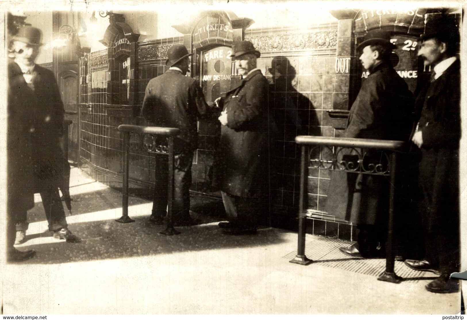 BAKER ST WATERLOO  RAILWAY CHEMIN DE FER EISENBAHN 16*12CM Fonds Victor FORBIN 1864-1947 - Trenes