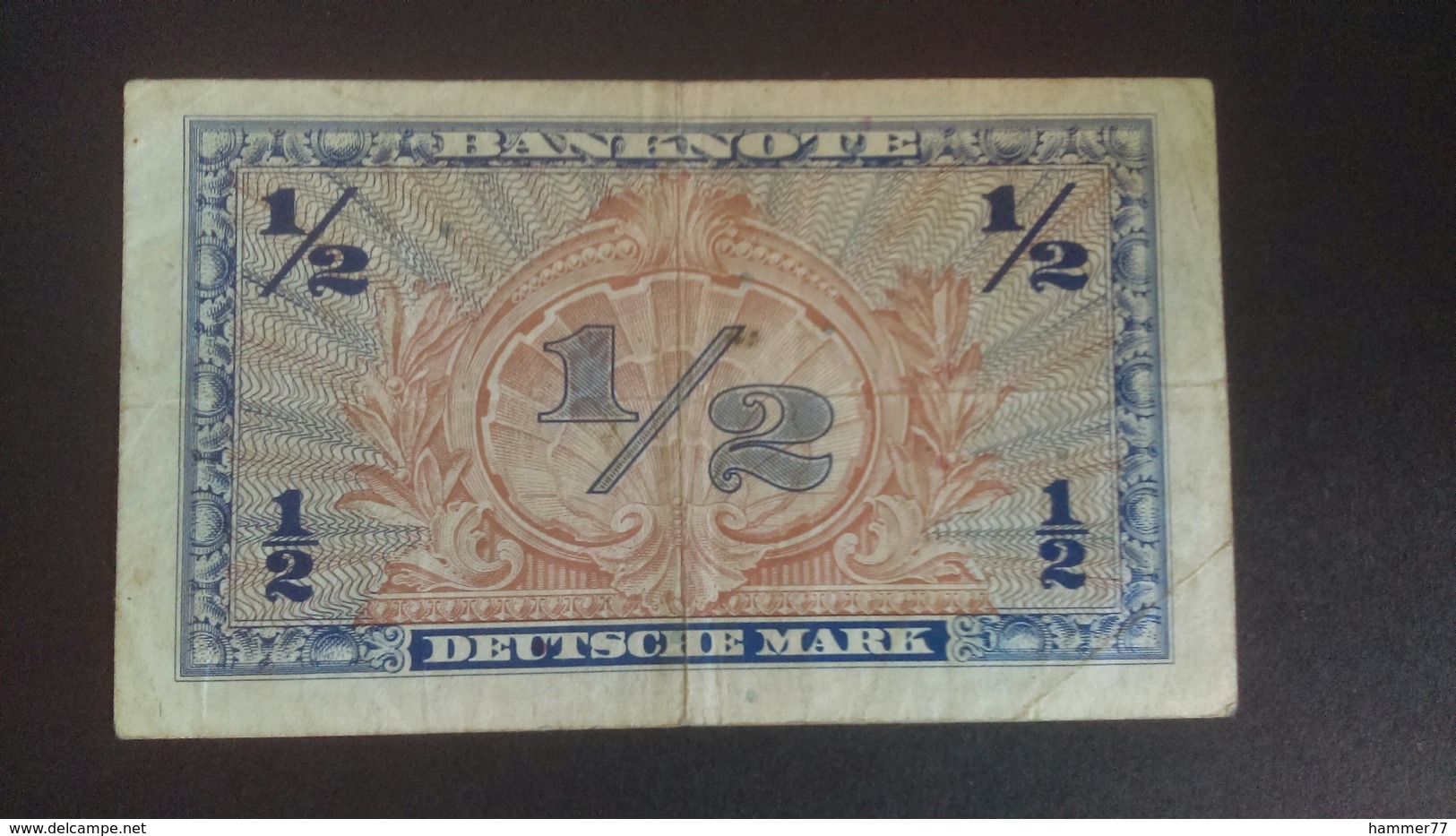 Germany 1948: ½ Deutsche Mark - 1/2 Mark