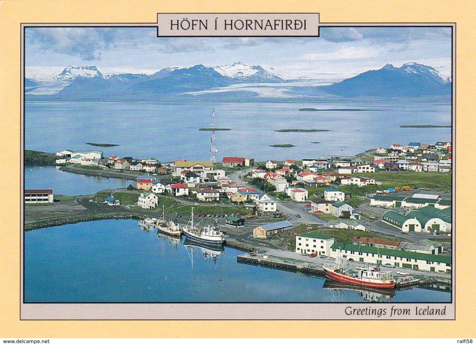 1 AK Island * Blick Auf Die Kleinstadt Höfn í Hornafirði - Der Hauptort Der Gemeinde Hornafjörður Im Südosten Islands * - Island