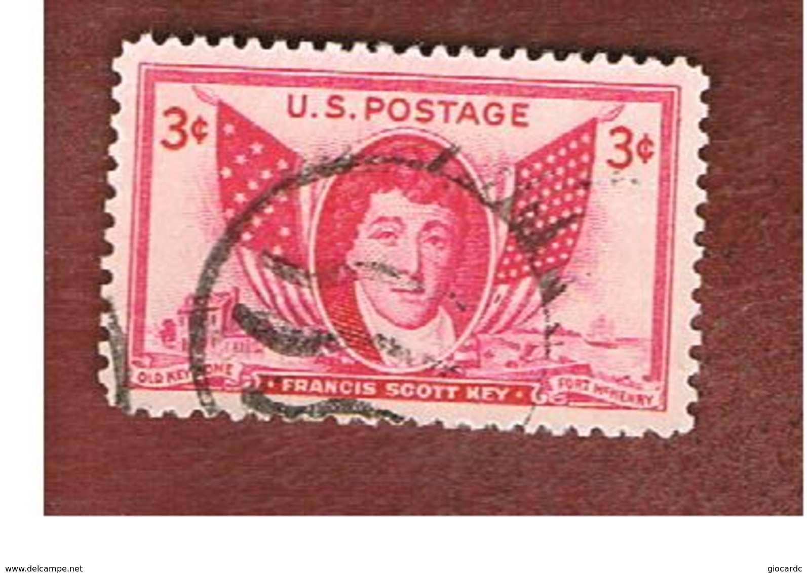 STATI UNITI (U.S.A.) - SG 959  - 1948 F.S. KEY, AUTHOR          -  USED° - Usati