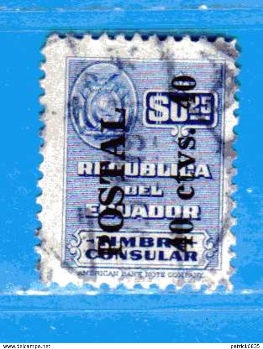 (Us3) Ecuador °- 1951 - Timbres Consulaire. Yvert. 541.  -  Used. - Ecuador