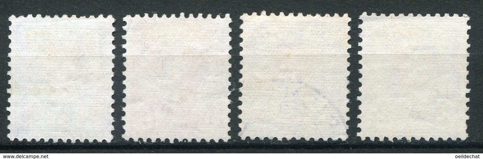 14161 SUISSE  N°208a/11a °  Papier Gaufré    1924   TB - Oblitérés