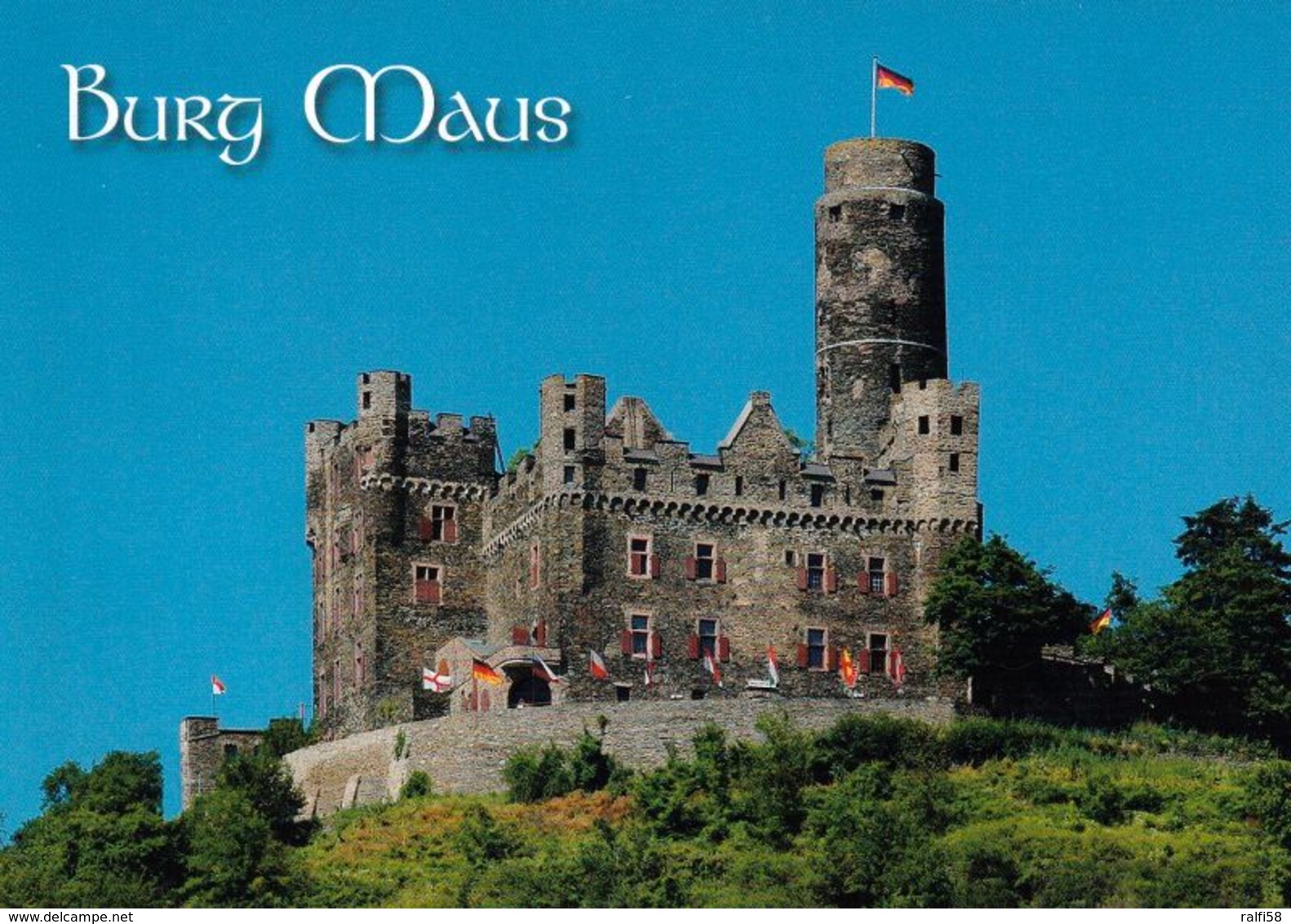 1 AK Germany * Burg Maus über Dem Ort Wellmich Am Rhein - Erbaut Im 14. Jh. - Seit 2002 UNESCO Weltkulturerbe * - Sonstige & Ohne Zuordnung