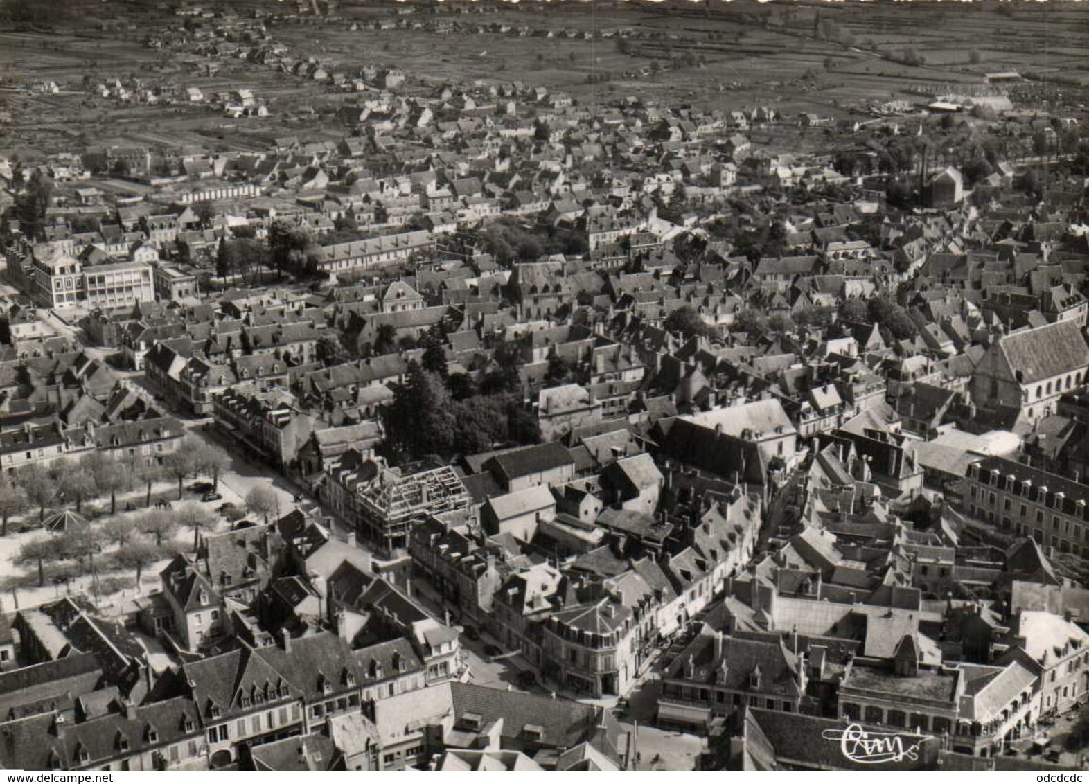 CPSM Grand Format  SAINT AMAND MONTROND  Cher Vue Aérienne 2 RV Combier - Saint-Amand-Montrond