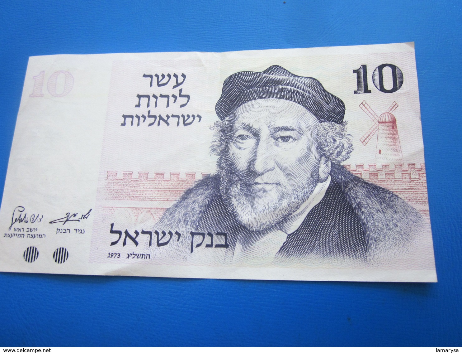 1973 BILLET DE BANQUE BANK OF ISRAËL 10 SHEKELS JÉRUSALEM.. - Israël