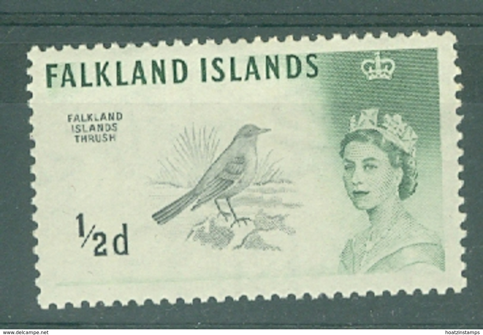 Falkland Is: 1966   QE II - Birds    SG227a   ½d   [Wmk Sideways] [Weak Entry]    MNH - Falkland Islands