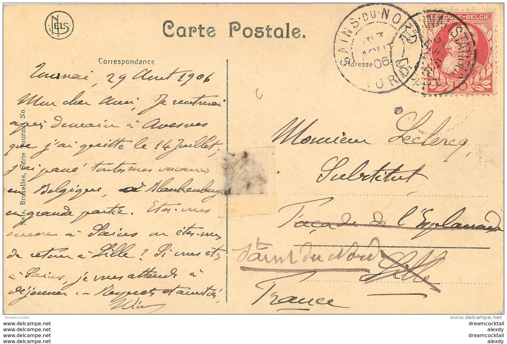 TOURNAI. Entrée De La Cathédrale 1906 - Doornik