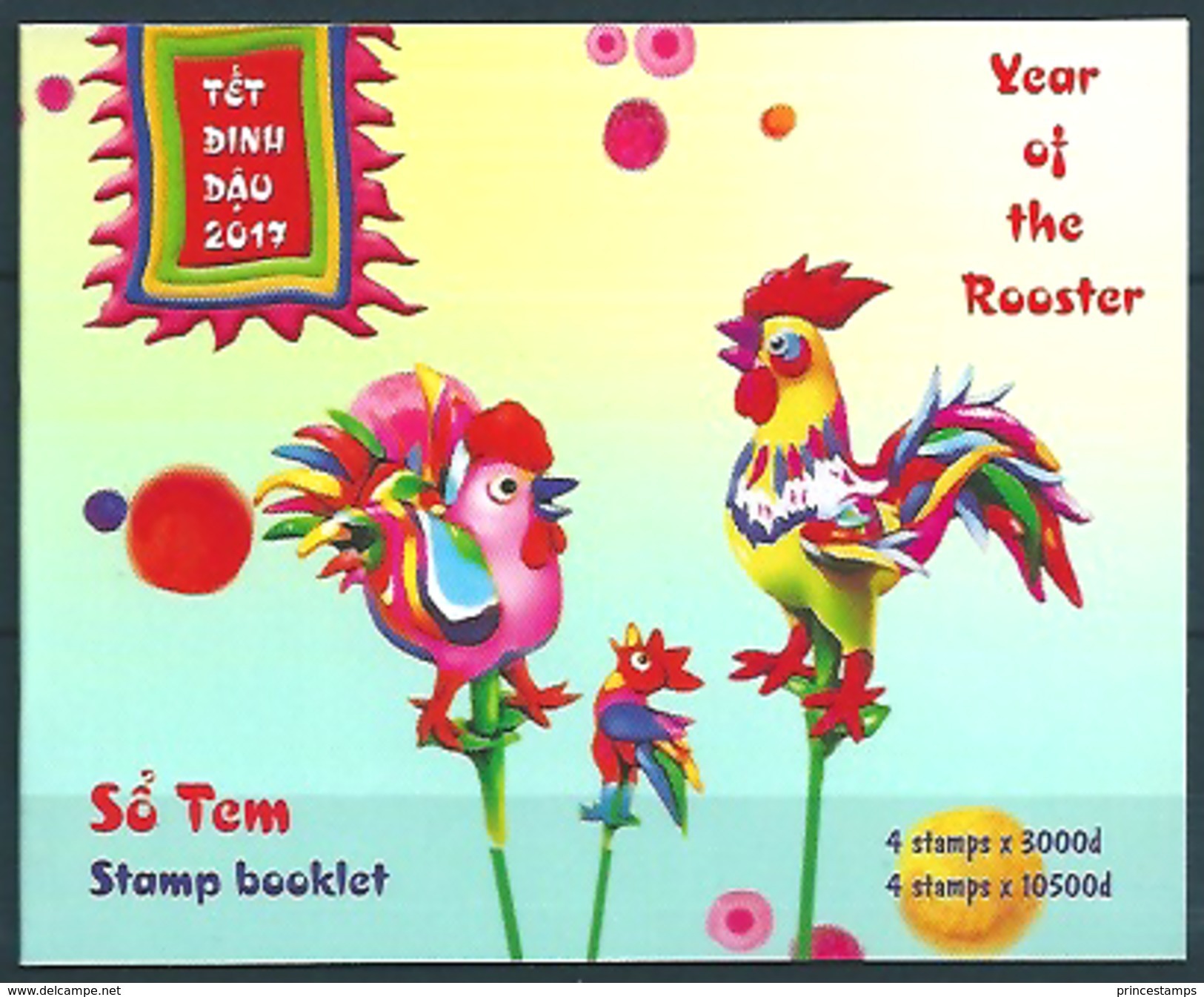 Vietnam (2017) - Booklet -  /  Rooster - Coq - Gallo  - Chinese New Year - Año Nuevo Chino