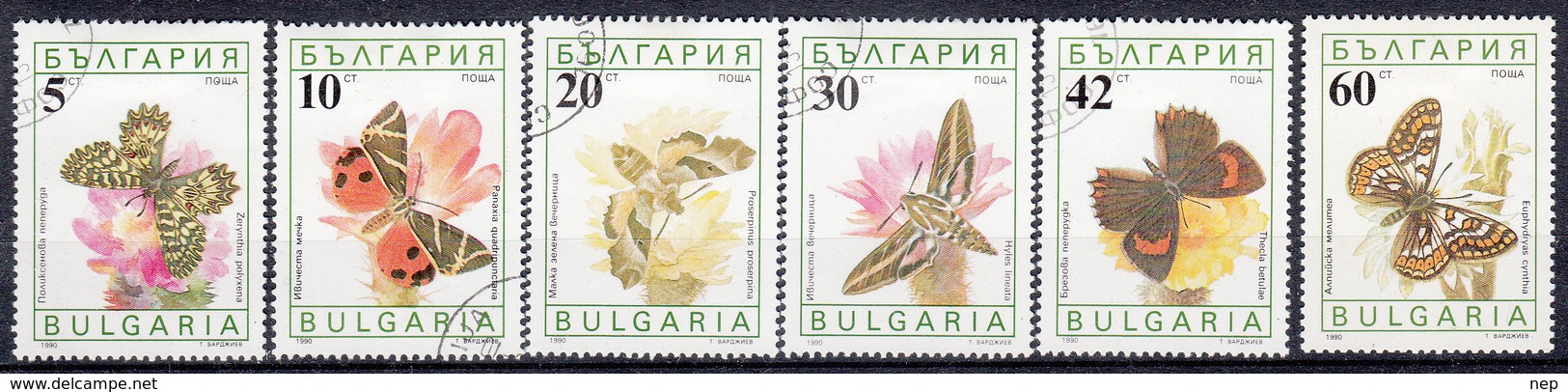 BULGARIJE - Michel - 1990 - Nr 3852/57 (nr 3857 = MH*) - Gest/Obl/Us - Oblitérés