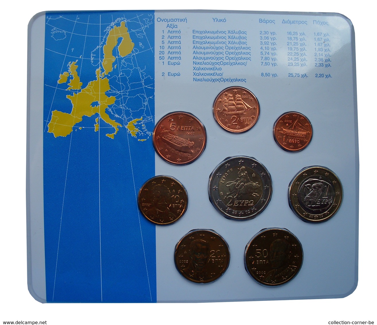 Griekenland Euroset 2002 KNM Set In Blister - Grecia