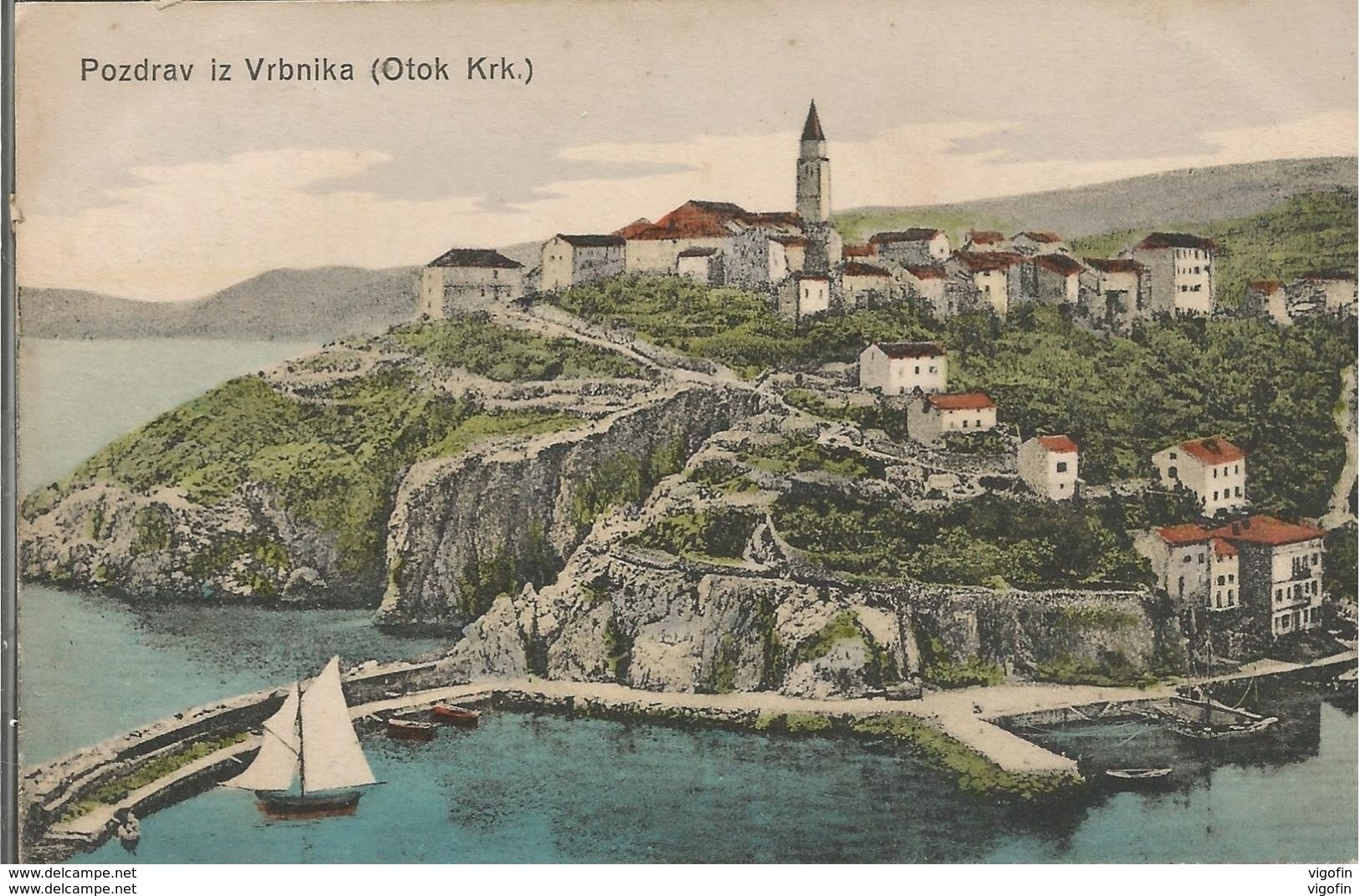 VRBNIK KRK KVARNER, HRVATSKA CROATIA, PC, Circulated - Croatia