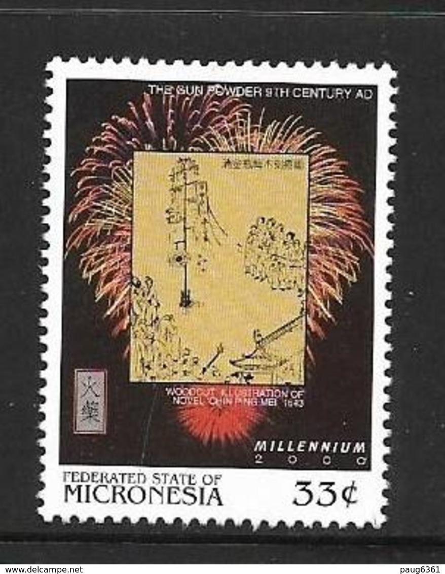 MICRONESIE 1999 FEUX D'ARTIFICE-INVENTION DE LA POUDRE  YVERT N°711  NEUF MNH** - Micronésie