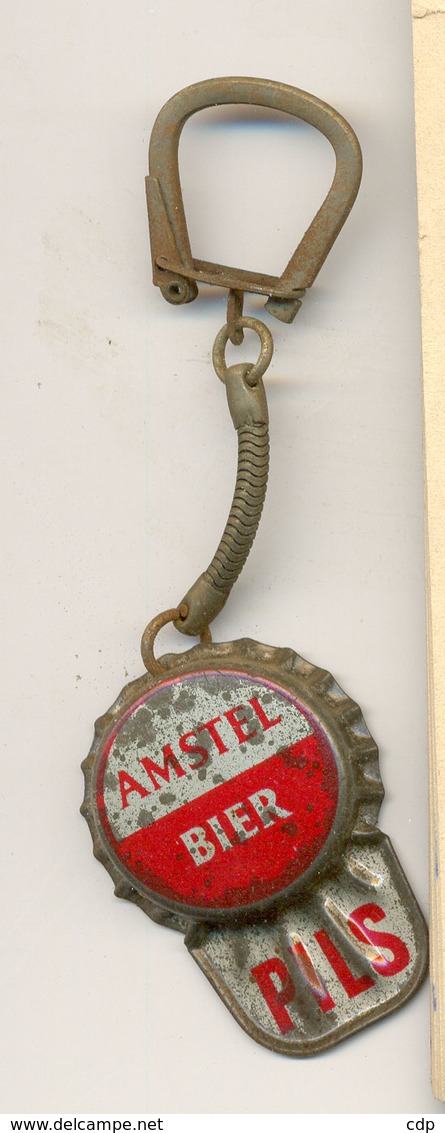 Porte Clé Biere Amstel Pils 1950 - Autres & Non Classés