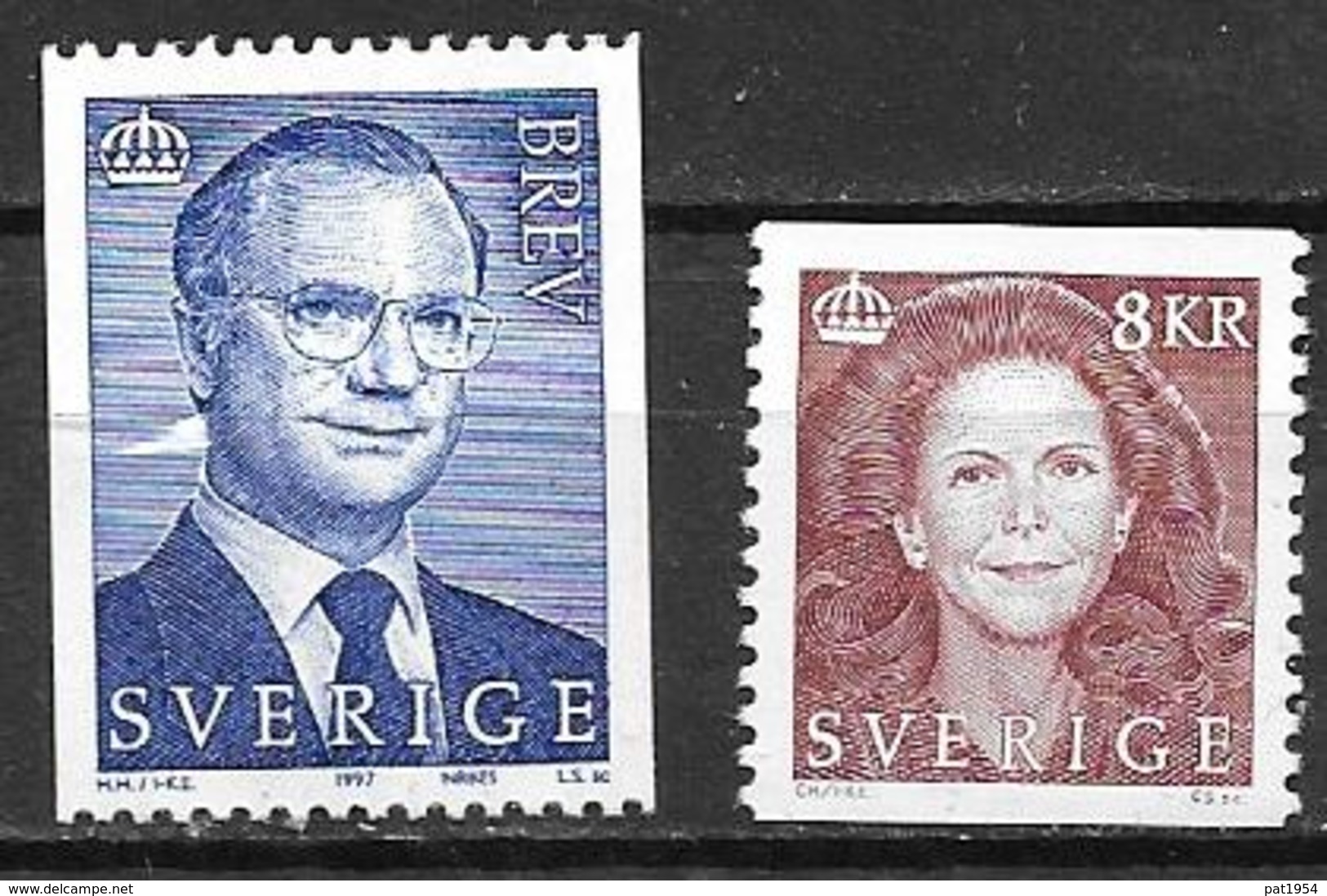 Suède 1997 1976/1977 Neufs Roi Et Reine - Neufs