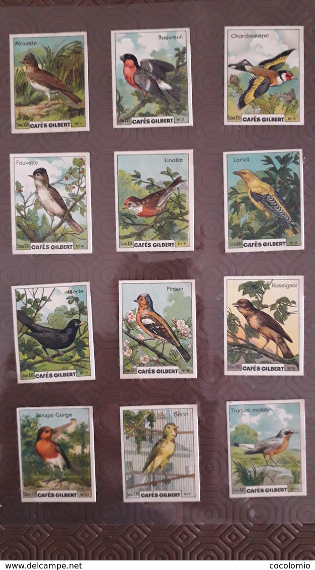 Serie De 12 Images Café Gilbert Les Oiseaux - Tea & Coffee Manufacturers