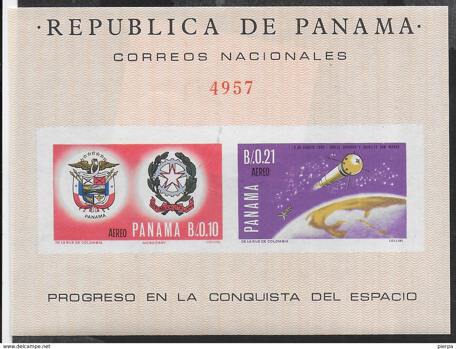 PANAMA - 1968 - PROGRESSO NELLO SPAZIO - FOGLIETTO NUOVO ** (MICHEL BL 53) - Sud America