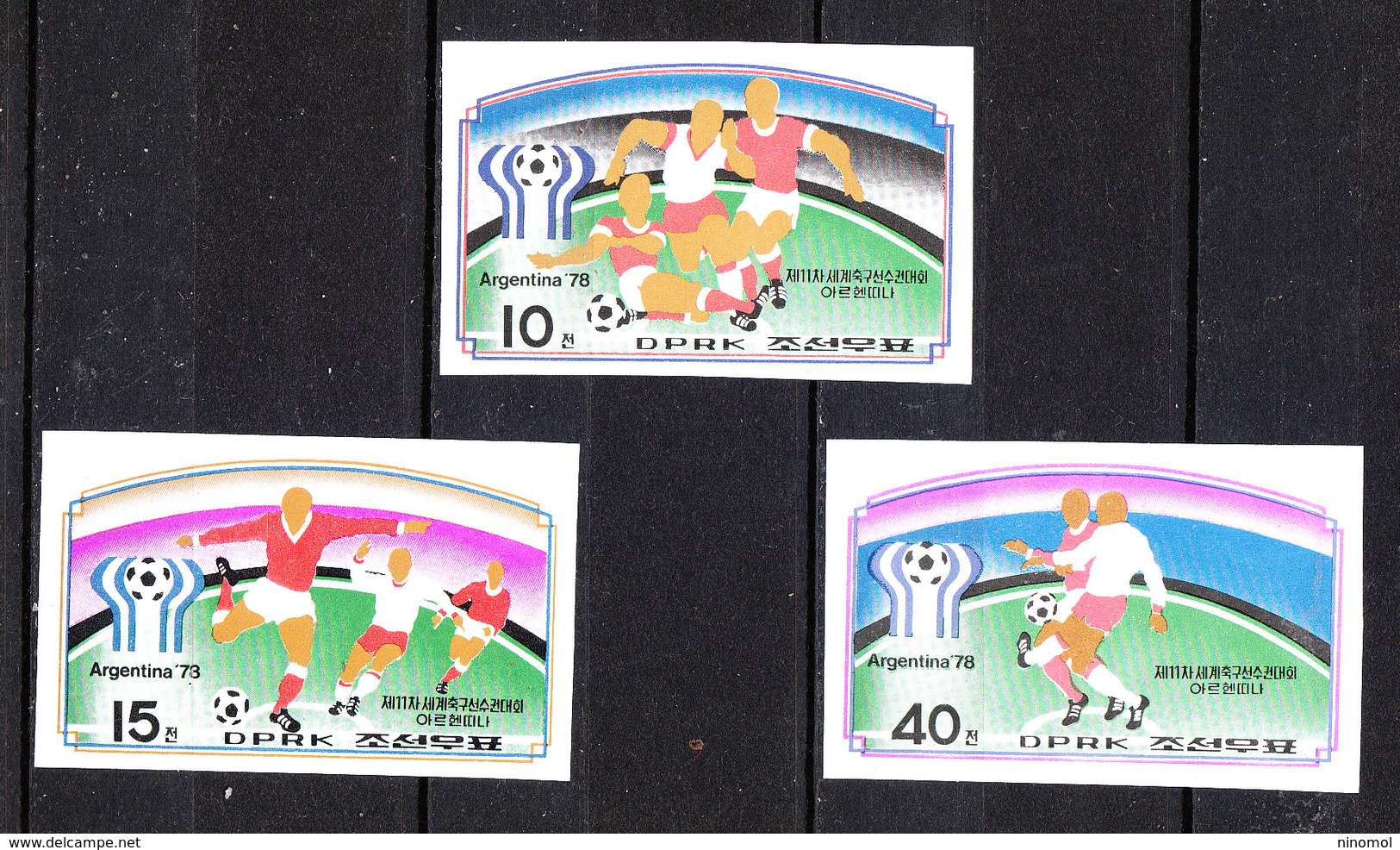 Korea Nord   -  1977.  Pre- Mundial '78. Serie Completa Non Dentellata .MNH - 1978 – Argentine