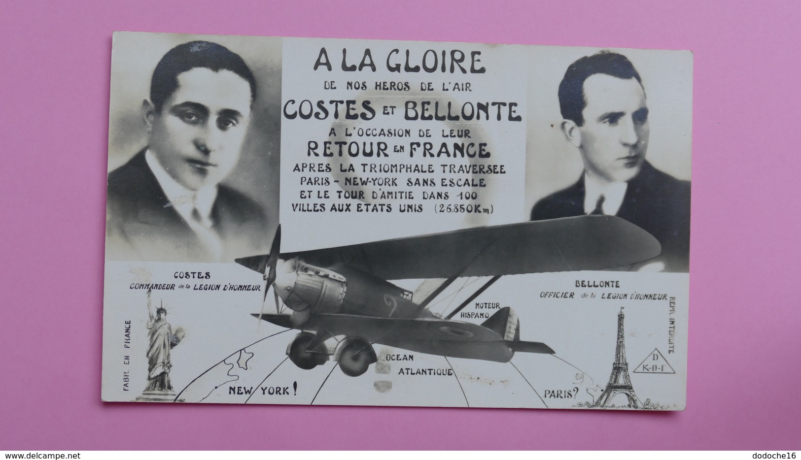 A La Gloire De Nos Héros De L'air Costes Et Bellonte :::: Aviation - Aviateurs - Flieger