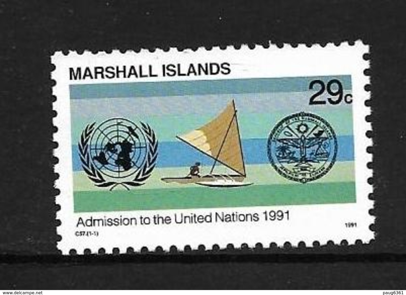 MARSHALL 1991 ADHESION A L'ONU  YVERT N°375 NEUF MNH** - Micronésie