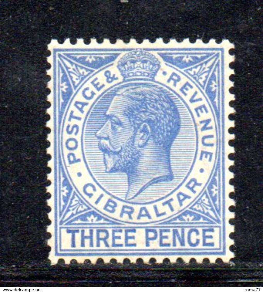 APR2149 - GIBILTERRA 1930 , Unificato N. 90B  *  Linguella  (2380A) . THREE - Gibraltar